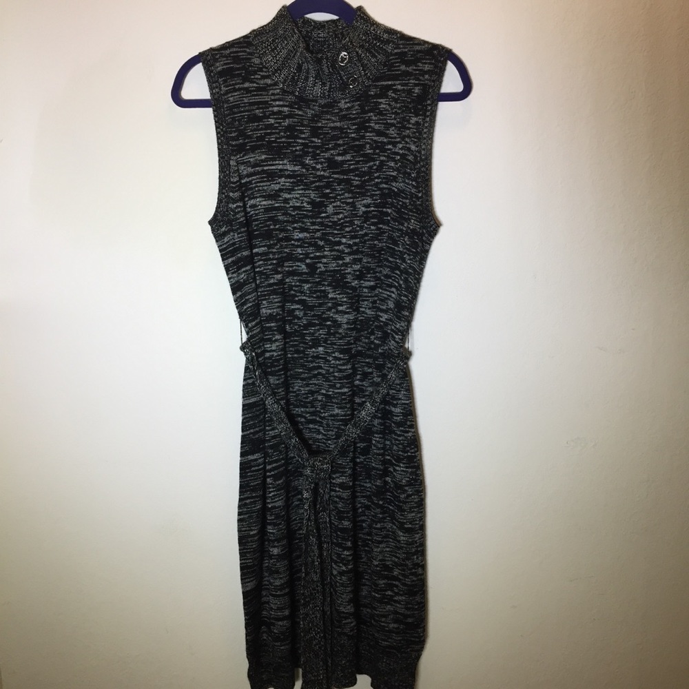 Calvin Klein Sleeveless Space Dye‎ Sweater Dress L